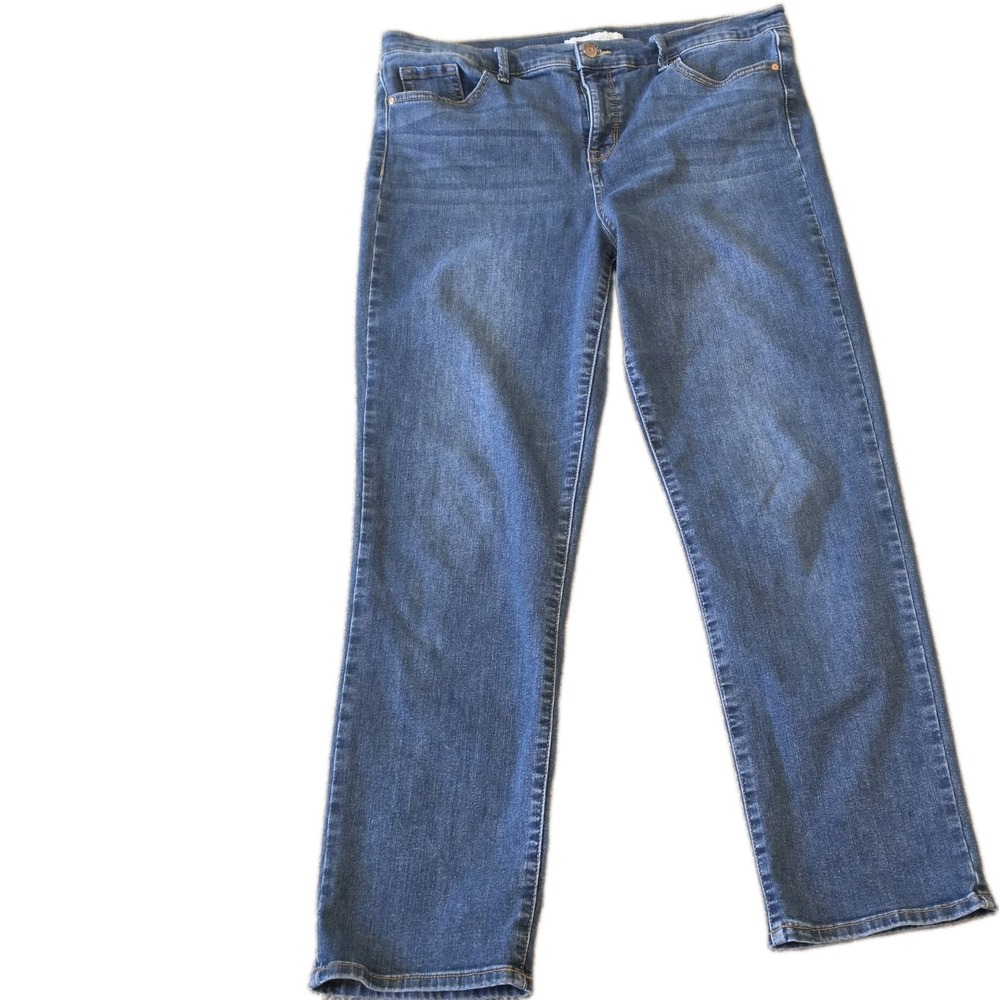ella moss high waist straight jeans size 14/32 Boho dark wash casual